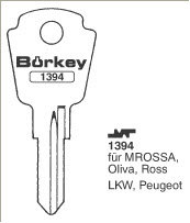 Toon details voor Borkey 1394 Cilindersleutel voor ROSS + OLIVA Afbeelding van Borkey 1394 Cilindersleutel voor ROSS + OLIVA