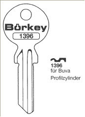 Toon details voor Borkey 1396 Cilindersleutel voor BUVA Afbeelding van Borkey 1396 Cilindersleutel voor BUVA