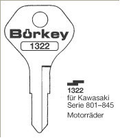 Toon details voor Borkey 1322 Cilindersleutel voor KAWASAKI Afbeelding van Borkey 1322 Cilindersleutel voor KAWASAKI