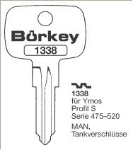 Toon details voor Borkey 1338 Cilindersleutel voor M.A.N.,PR. S Afbeelding van Borkey 1338 Cilindersleutel voor M.A.N.,PR. S
