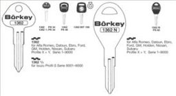 Toon details voor Borkey 1362N Cilindersleutel voor NISSAN,PROF.X Afbeelding van Borkey 1362N Cilindersleutel voor NISSAN,PROF.X