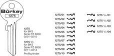 Toon details voor Borkey 1275 3 Cilindersleutel voor BKS Afbeelding van Borkey 1275 3 Cilindersleutel voor BKS