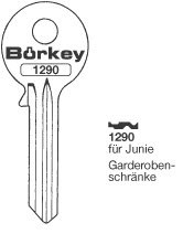 Toon details voor Borkey 1290 Cilindersleutel voor JUNIE Afbeelding van Borkey 1290 Cilindersleutel voor JUNIE