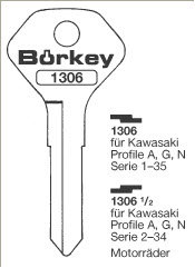Toon details voor Borkey 1306½ Cilindersleutel voor KAWASAKI Afbeelding van Borkey 1306½ Cilindersleutel voor KAWASAKI