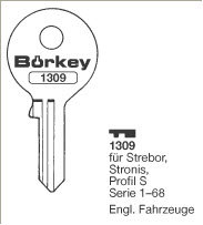 Toon details voor Borkey 1309 Cilindersleutel voor STREBOR, S Afbeelding van Borkey 1309 Cilindersleutel voor STREBOR, S