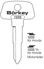 Toon details voor Borkey 1233½ Cilindersleutel voor HONDA Afbeelding van Borkey 1233½ Cilindersleutel voor HONDA
