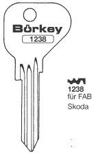 Toon details voor Borkey 1238 Cilindersleutel voor FAB Afbeelding van Borkey 1238 Cilindersleutel voor FAB