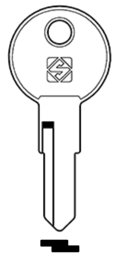 Toon details voor Silca Cilindersleutel brass VB1R Afbeelding van Silca Cilindersleutel brass VB1R