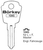 Toon details voor Borkey 1045 Cilindersleutel voor L + F Afbeelding van Borkey 1045 Cilindersleutel voor L + F
