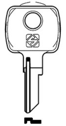 Toon details voor Silca Cilindersleutel brass SOC1R Afbeelding van Silca Cilindersleutel brass SOC1R