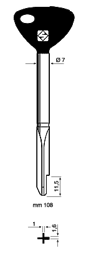 Toon details voor Silca Stersleutel ijzer XY6P Afbeelding van Silca Stersleutel ijzer XY6P