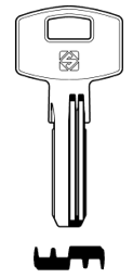 Toon details voor Silca Boringsleutel brass FH33 Afbeelding van Silca Boringsleutel brass FH33