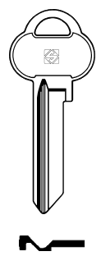 Toon details voor Silca Cilindersleutel brass ASS3R Afbeelding van Silca Cilindersleutel brass ASS3R