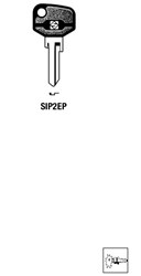 Afbeelding van Silca Autosleutel plastic kop brass SIP2EP