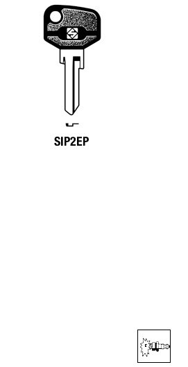 Afbeelding van Silca Autosleutel plastic kop brass SIP2EP