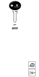 Afbeelding van Silca Autosleutel plastic kop staal SIP2P