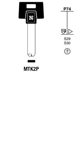 Afbeelding van Silca Banensleutel nikkel MTK2P