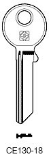 Afbeelding van Silca Cilindersleutel brass CE130-18