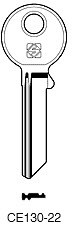Afbeelding van Silca Cilindersleutel brass CE130-22