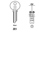Afbeelding van Silca Cilindersleutel brass ZE1