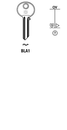 Afbeelding van Silca Cilindersleutel staal BLA1