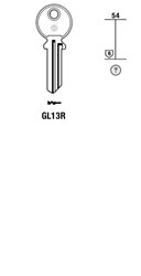 Afbeelding van Silca Cilindersleutel staal GL13R