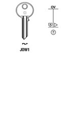Afbeelding van Silca Cilindersleutel staal JOW1