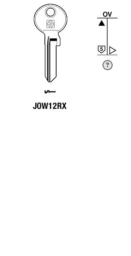 Afbeelding van Silca Cilindersleutel staal JOW12RX