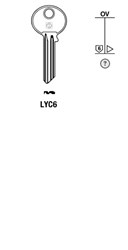 Afbeelding van Silca Cilindersleutel staal LYC6