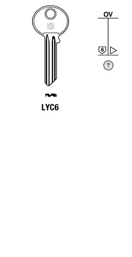 Afbeelding van Silca Cilindersleutel staal LYC6