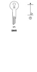 Afbeelding van Silca Cilindersleutel staal SN4R