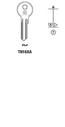 Afbeelding van Silca Cilindersleutel staal TN16XA