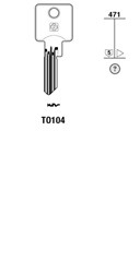 Afbeelding van Silca Cilindersleutel staal TO104