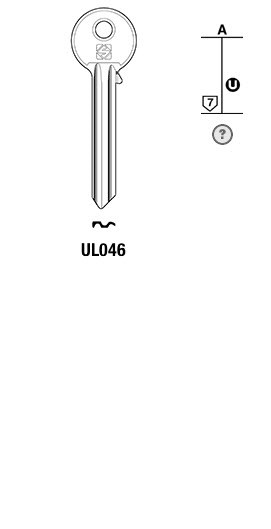 Afbeelding van Silca Cilindersleutel staal UL046