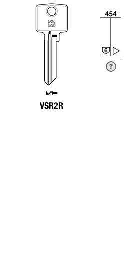 Afbeelding van Silca Cilindersleutel staal VSR2R