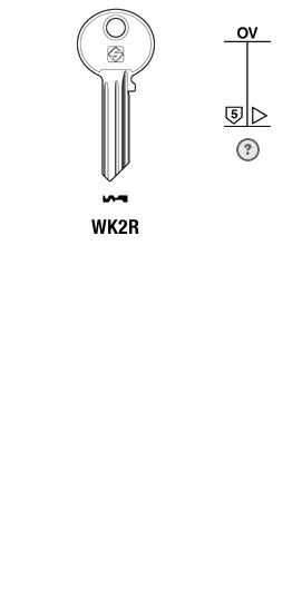 Afbeelding van Silca Cilindersleutel staal WK2R