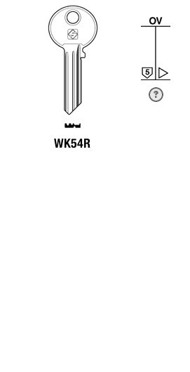 Afbeelding van Silca Cilindersleutel staal WK54R