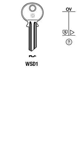 Afbeelding van Silca Cilindersleutel staal WSD1