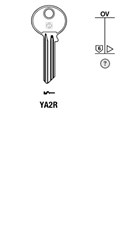 Afbeelding van Silca Cilindersleutel staal YA2R