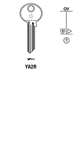 Afbeelding van Silca Cilindersleutel staal YA2R