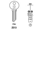 Afbeelding van Silca Cilindersleutel staal ZE13