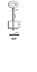 Afbeelding van Silca Dubbelbaardsleutel ijzer 8107