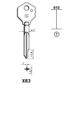 Afbeelding van Silca Stersleutel ijzer XIE3