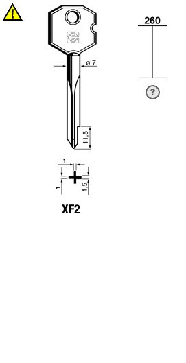 Afbeelding van Silca Stersleutel ijzer XF2