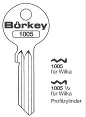 Afbeelding van Borkey 1005½ Cilindersleutel voor WILKA