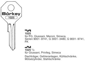 Afbeelding van Borkey 1025½ Cilindersleutel voor SIMECA