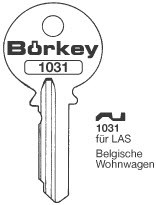 Afbeelding van Borkey 1031 Cilindersleutel voor LAS