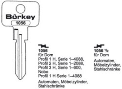 Afbeelding van Borkey 1056½ Cilindersleutel voor DOM