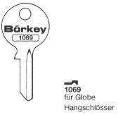 Afbeelding van Borkey 1069 Cilindersleutel voor GLOBE