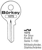 Afbeelding van Borkey 1075 Cilindersleutel voor STUV E